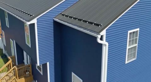 Beautiful Blue Siding Installation and Repair Rochester