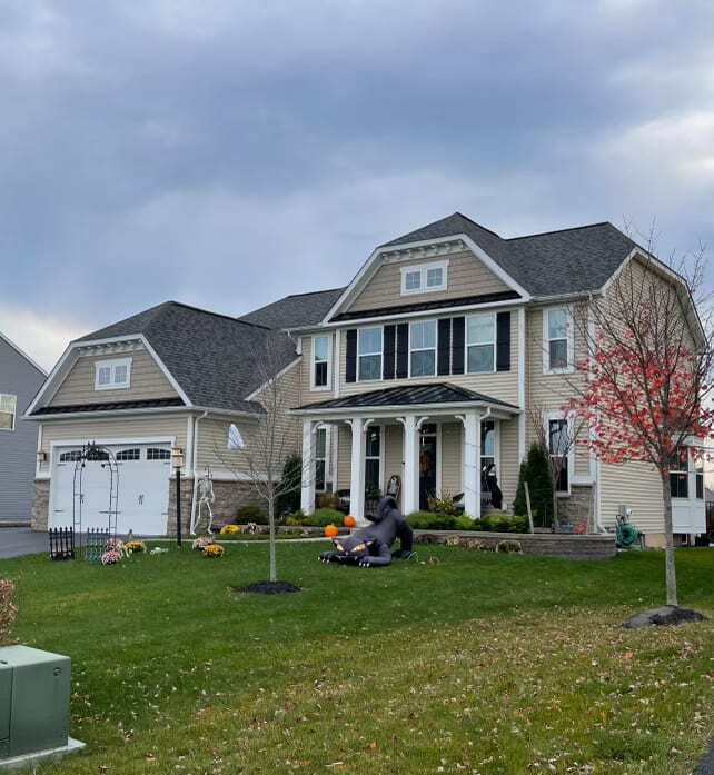 Black Roof with Black Metal Roofing Installation